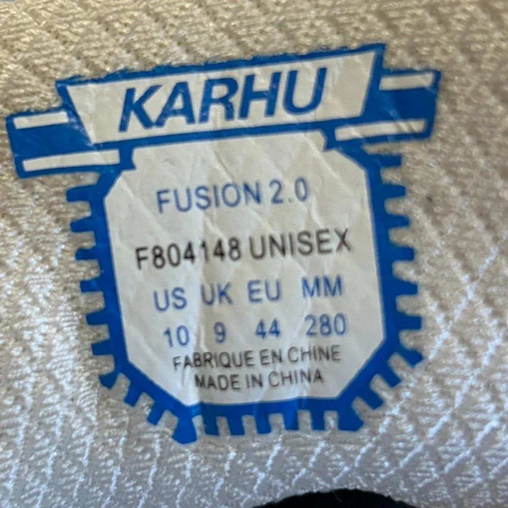 Karhu Fusion 2.0 Mens Size 10 Grey Suede Mesh Running Shoes F804148 Unisex